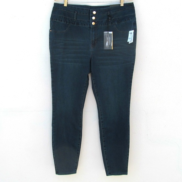 Charlotte Russe Denim - Plus Size High Waist Skinny Jeans Denim Size 18